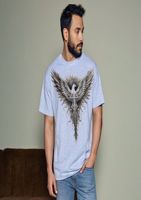 Phoenix Graphic Printed Oversized T-shirt